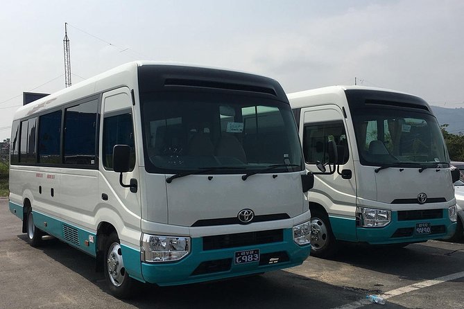 Ac Toyota Coaster Deluxe Coach Kathmandu to Pokhara - The morning schedule from hotel to bus