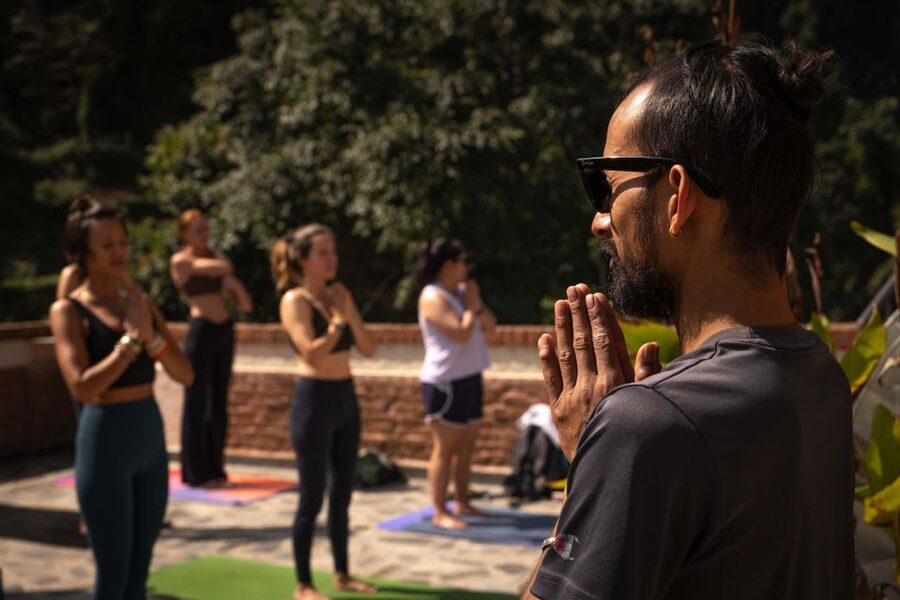 Day Yoga Meditation Retreat with Lunch, Kathmandu - Breathing, chanting, and meditation