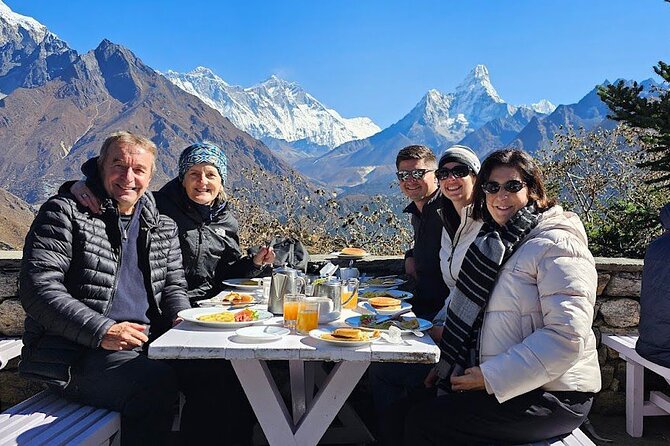Everest Base Camp Helicopter Tour landing at Everest View Hotel. - Landing at Everest View Hotel
