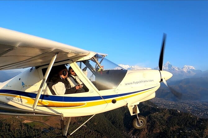 Himalayas Ultra Light Aircraft flight - One hour above Pokhara Valley