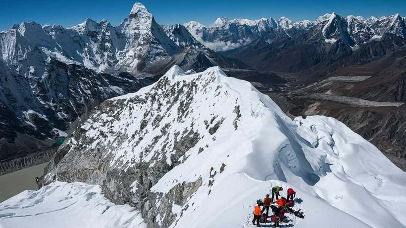 Island Peak Climbing | Summit 6,189m with Expert Guides - Chhukung and the final approach to Island Peak