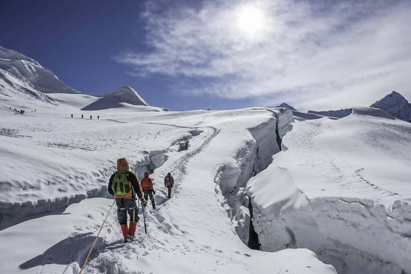 Island Peak Climbing | Summit 6,189m with Expert Guides - The long descent to Lukla