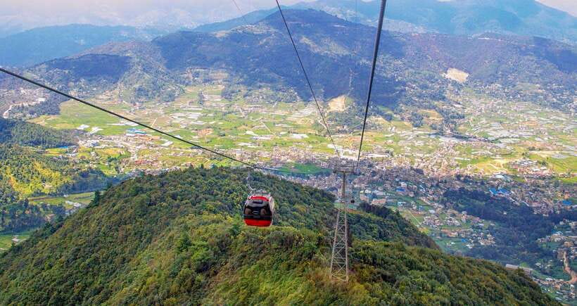Kathmandu: Chandragiri Cable Car Half Day Tour - The 10-minute ride above the valley