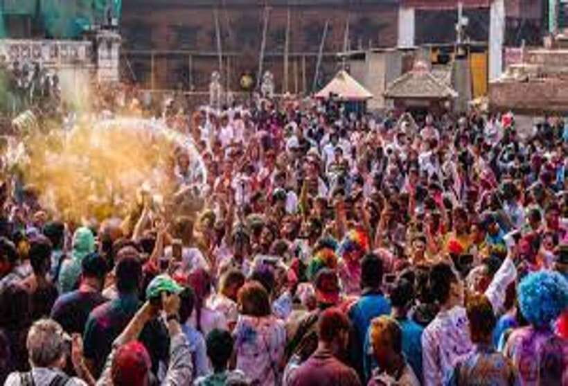 Kathmandu Durbar Square | Holi Festival Celebration 2 March - What Holi feels like in Kathmandu
