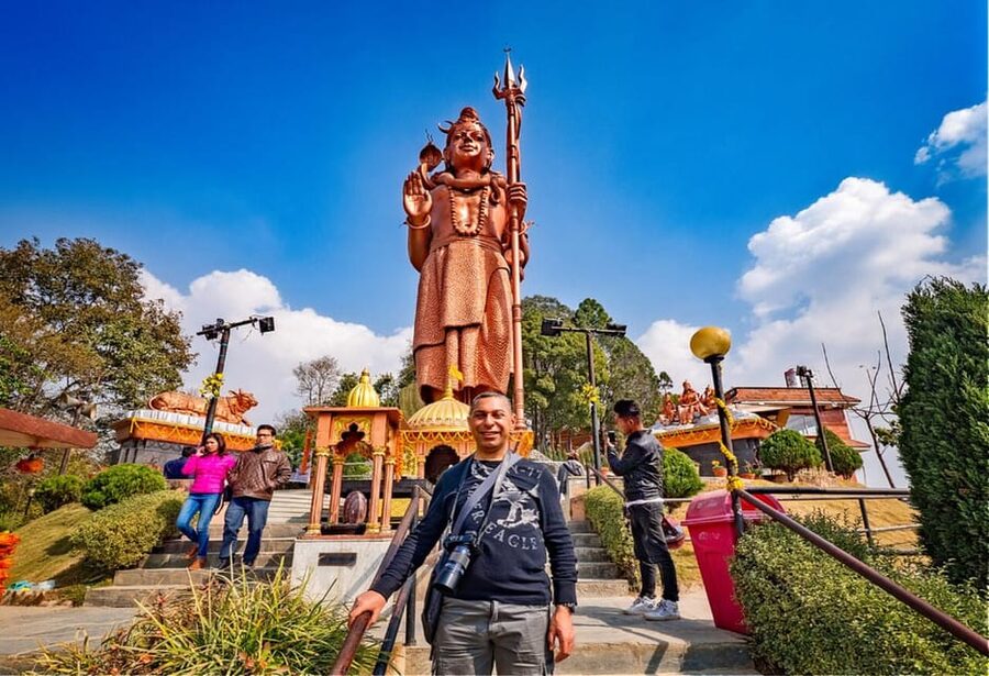 Kathmandu: Nagarkot, Bhaktapur, Doleswor & Sanga Statue Tour - Sanga and the giant Kailashnath Mahadev statue