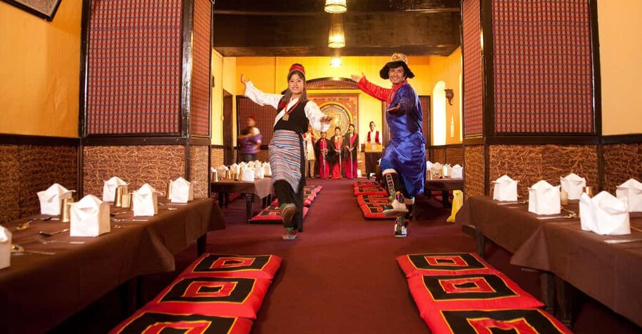 Kathmandu: Nepalese Cuisine dinner with traditional dance - Starting with momo and Mustang potatoes