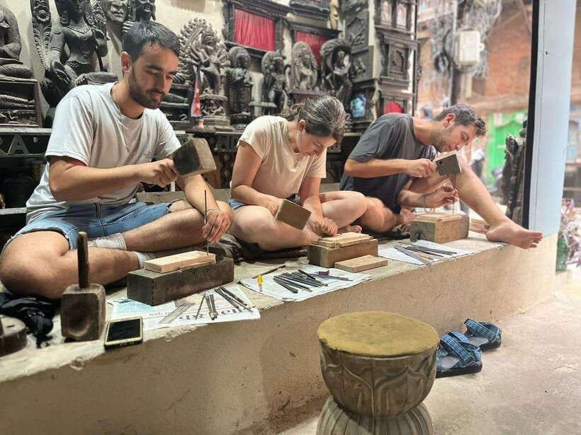 Kathmandu: Wood Carving Workshop with Local Artisan (Thamel) - The first lesson: tools, wood, and patterns