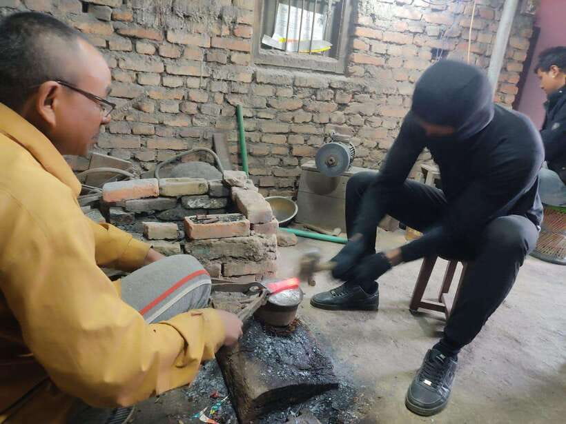 Knife Khukuri Making Workshop - Learning the craft before touching the metal
