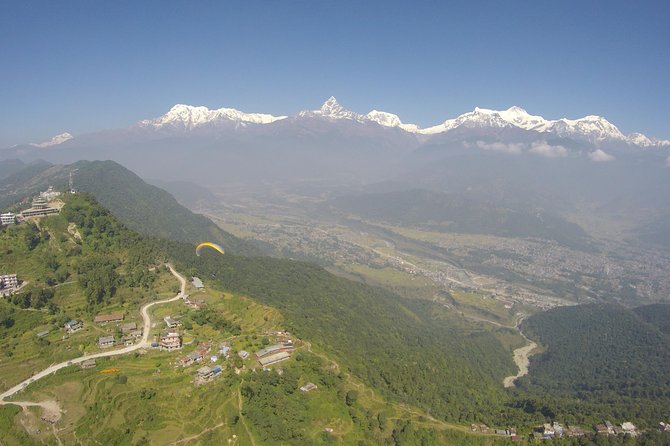 Paragliding at Sarangkot Pokhara - The drive from Pokhara to Sarangkot