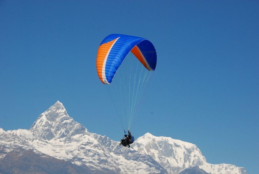 Pokhara: 30-Minute Tandem Paraglide - What you can see from the canopy