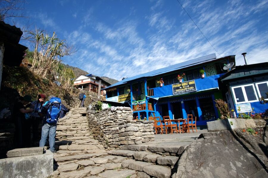 Pokhara: Amazing 7-Day ABC Trek with Natural Hot Spring - Day 6: Sinuwa to Jhinu Dada and the hot spring
