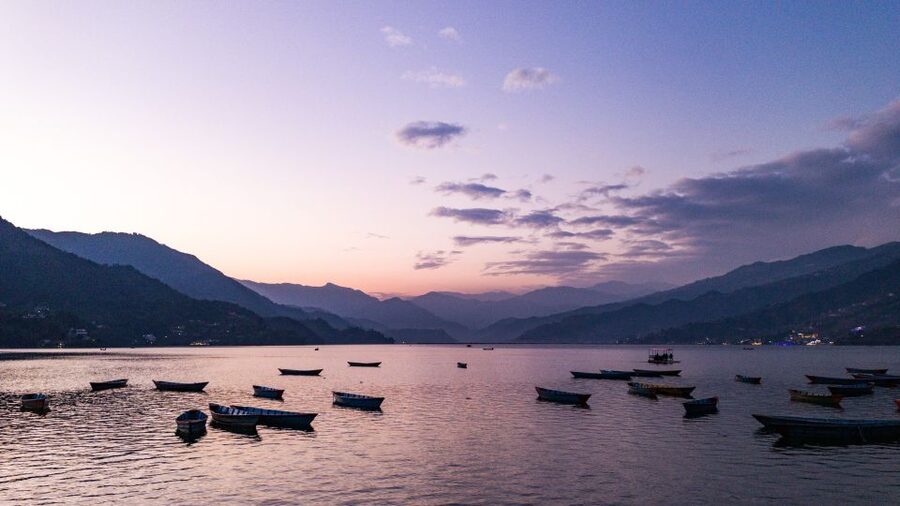 Pokhara: Amazing Day Hiking, Boating /Sunrise view tour - Phewa Lake, from Lakeside street to open water