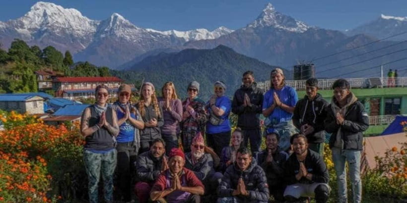 Pokhara: Day Hiking to Australian Base Camp with Lunch - The descent to Phedi