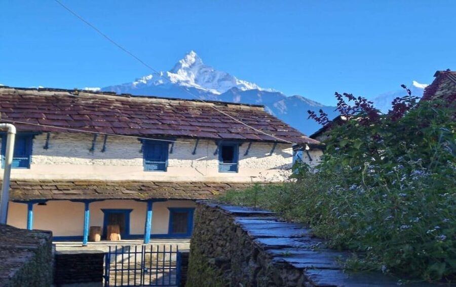Pokhara : Easy Dhampus & Astam Village Day Hike - Dhampus and the first Annapurna views