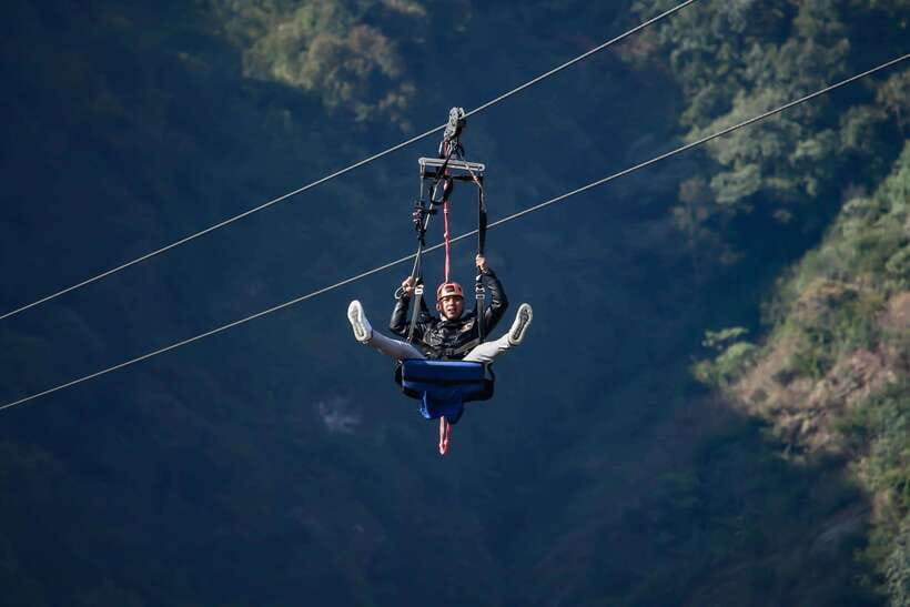 Pokhara: Experience The World's Steepest Zipline - At the launch platform: briefing, harness, and choice of style