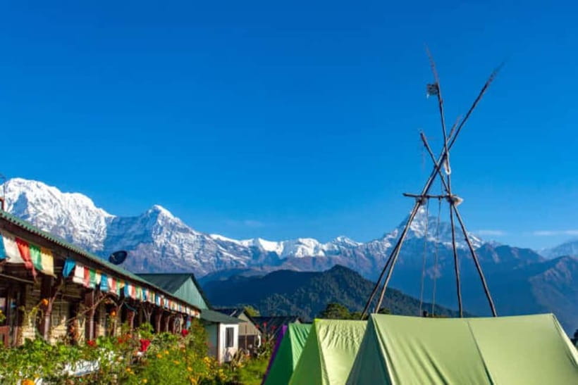 Pokhara: Hike To Australian Base Camp - Australian Camp and the first major mountain view