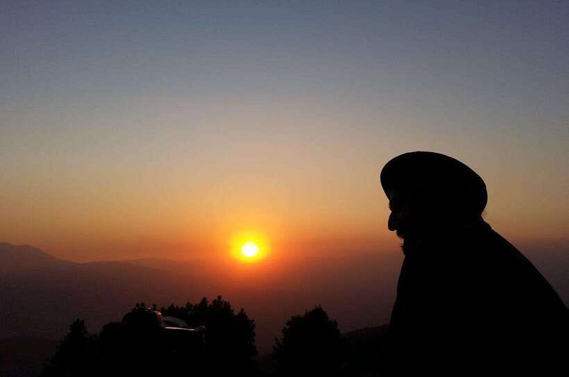 Pokhara: Sunrise & Private Day Tour on 7-Iconic Destinations - World Peace Pagoda above Phewa Lake