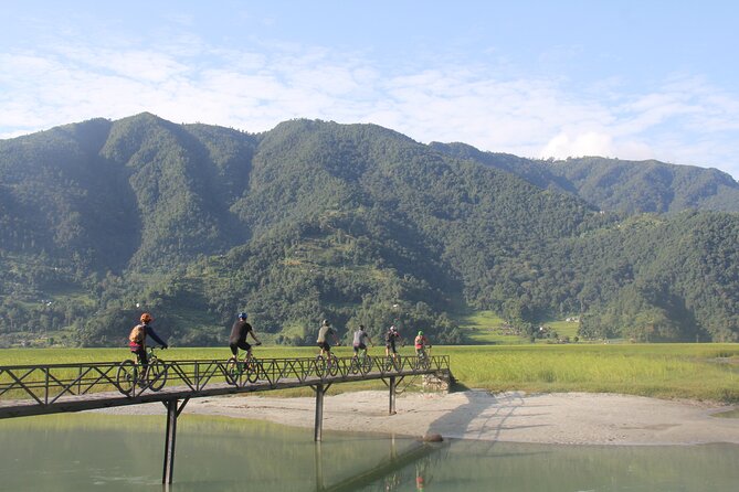 Pokhara Valley Mountain Bike Adventure Private Tour - Raniban forest, the Yellow Selfie Bridge, and open views