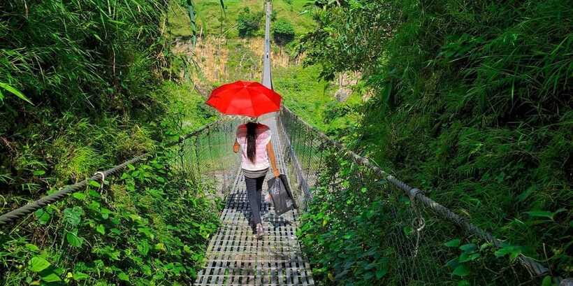 Seti George and Thrilling Suspension Bridge Tour at Pokhara - A quieter finish at the monastery